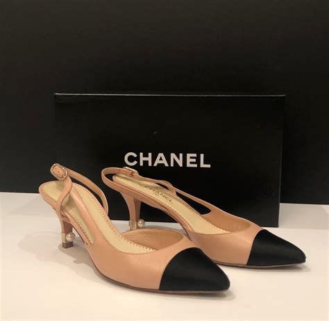 vintage chanel slingback|slingback chanel price.